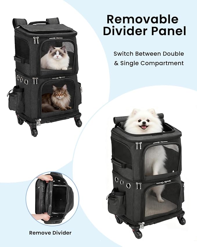 Double-Compartment Pet Carrier Backpack - Image 2