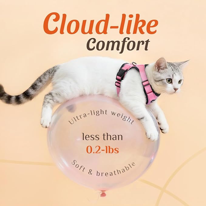 Dooradar Cat Harness and Leash Set, Escape Proof Safe Adjustable Kitten Vest - Image 6