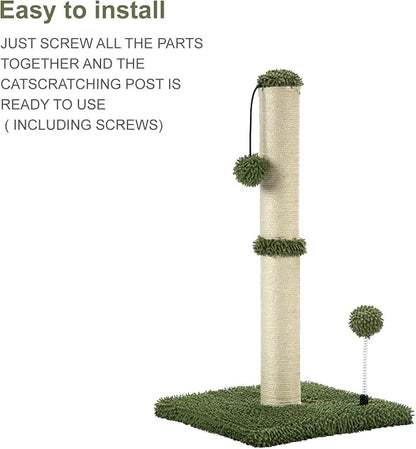 MECOOL Cat Scratching Post Premium Basics Kitten Scratcher Sisal Scratch Posts - Image 7