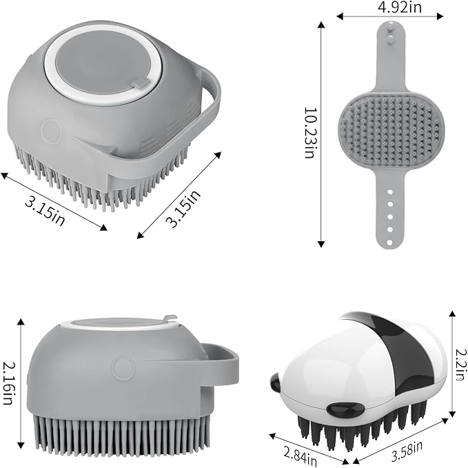 Comotech 3PCS Dog Bath Brush | Dog Shampoo Brush |Scrubber - Image 6