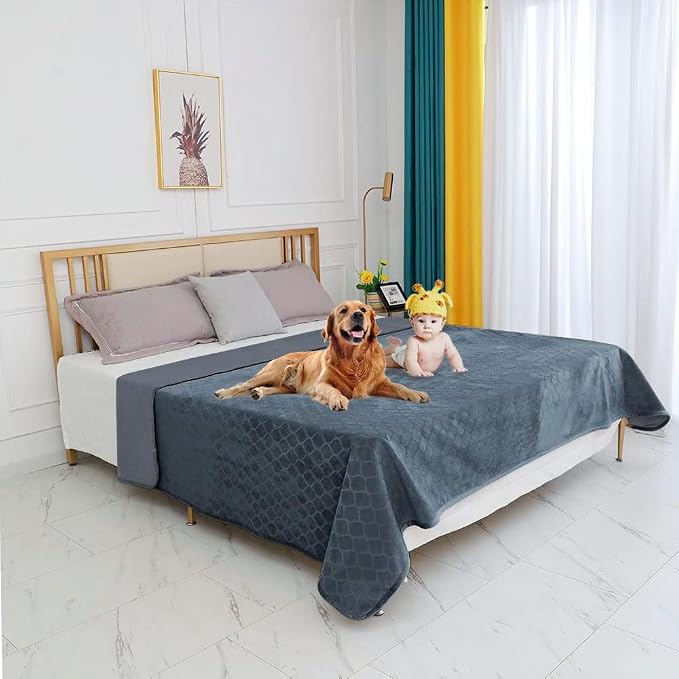 fuguitex Waterproof Dog Blanket Bed Cover Dog Crystal Velvet Moroccan Fuzzy - Image 6