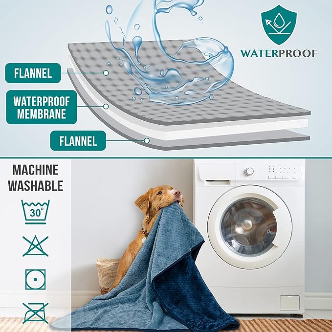 PetAmi Waterproof Dog Blanket, Leakproof XL Pet Blanket - Image 4