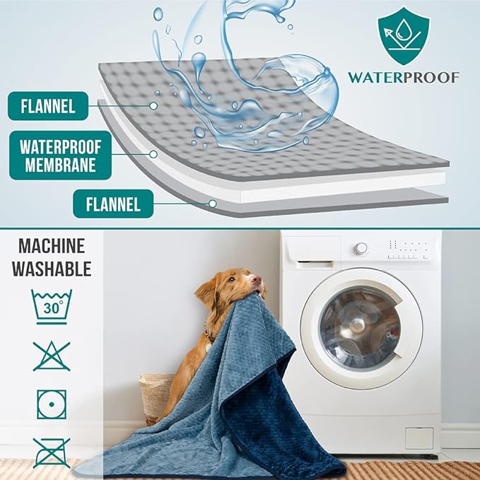 PetAmi Waterproof Dog Blanket, Leakproof Puppy Blanket - Image 4