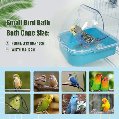 Bird Bath for Cage, Cleaning Pet Supplies Cockatiel Bird Bathtub - Image 4