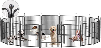 Dog Playpen, 32/40/45 Inch Height in Heavy Duty, Folding Indoor Outdoor by BestForYourPets