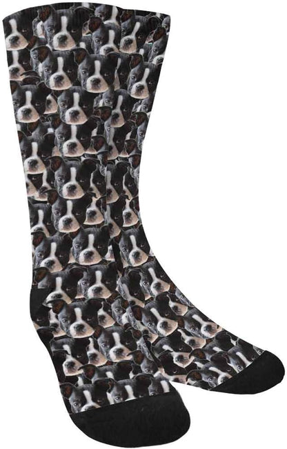 Custom Face Socks, Personalized Dog Lover Pet Photo Picture on Socks Unisex by Enjoy-yjl