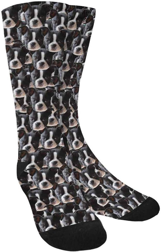 Custom Face Socks, Personalized Dog Lover Pet Photo Picture on Socks Unisex by Enjoy-yjl