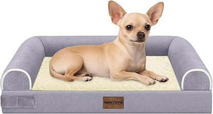 Small Dog Bed Orthopedic Washable: Beds Bolster Small Sized Dogs Bed Egg Crate by Nanuya