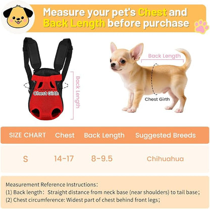 Inspack Dog Backpack Carrier/Cat Carrier, Adjustable Pet Front Carriers Travel - Image 2