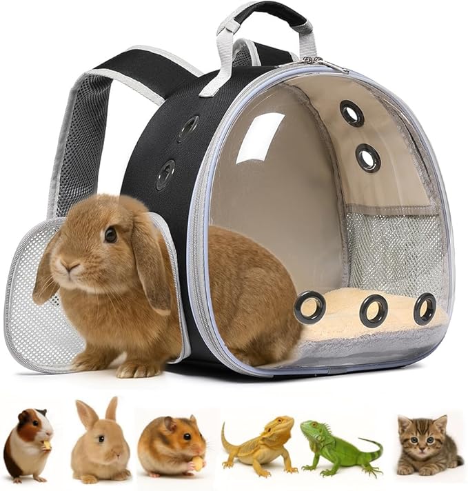 Bunny Carrier, Guinea Pig Carrier, Small Animal Carrier Backpack by Hcupet