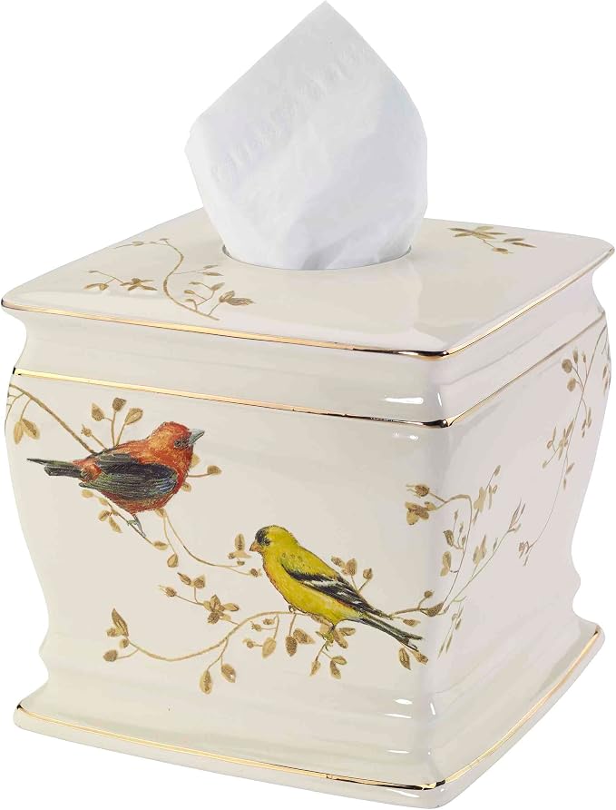 Avanti Linens - Tissue Box Cover, Decorative Countertop Accessories, Nature - Image 2