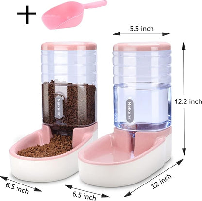 Meikuler Automatic Dog Cat Feeder and Water Dispenser Set, Waterer and Gravity - Image 6
