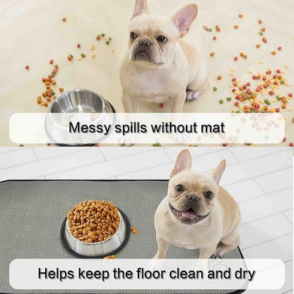 Sinland Microfiber Extra-Large Pet Food Mat Dog Feeding Mat Pet Bowl Mat - Image 5