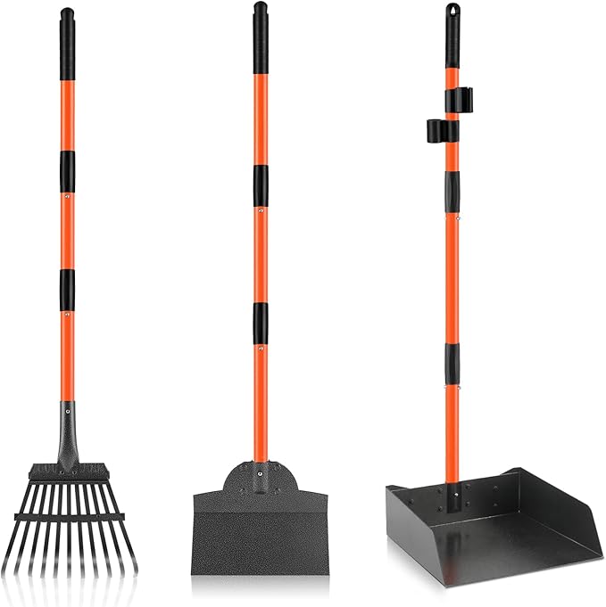 Pooper Scooper, Extra Large Long Handle Dog Pooper Scooper by ROIUBPO