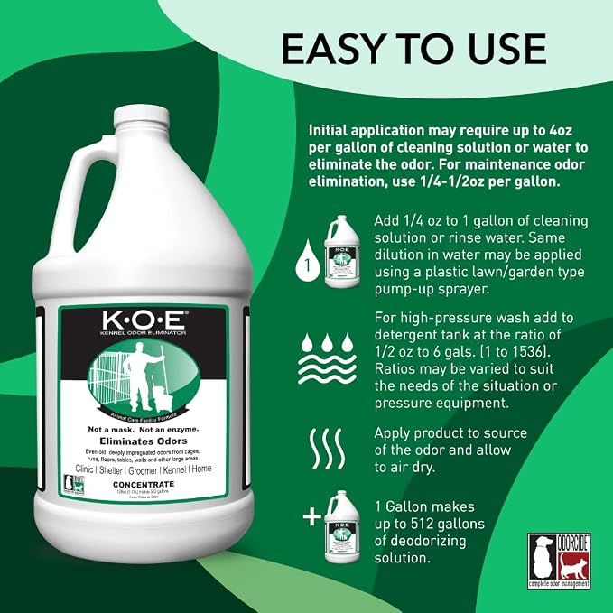Thornell KOE Kennel Odor Eliminator Concentrate, Odor Eliminator - Image 2