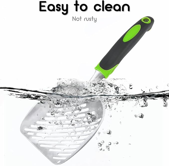Cat Litter Scoop-Metal Cat Scooper-Long Handle Scoop, Cat Scooper-Poop - Image 5