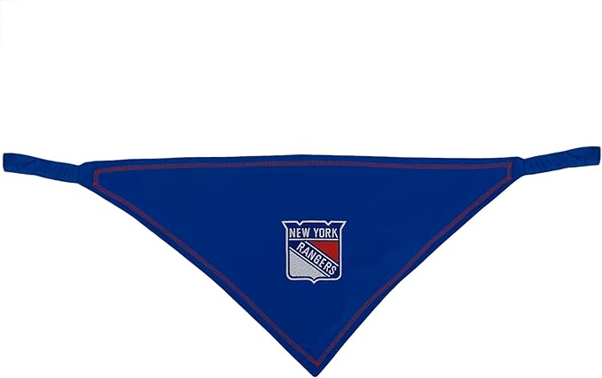 Pets First NHL New York Rangers TIE Bandana, Size Small/Medium. Dog Bandana - Image 4