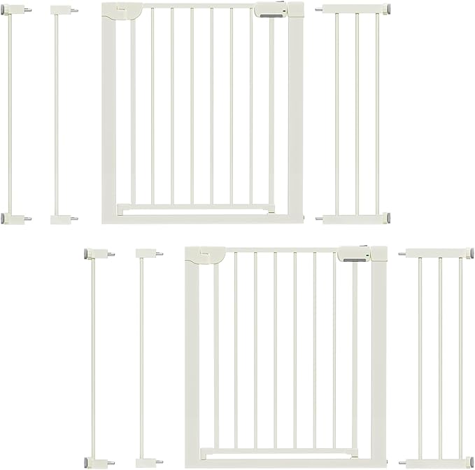 29.5-46" Magnetic Baby Gate for Stairs, Baby Safety Essentials, Auto Close Gate by Mutak
