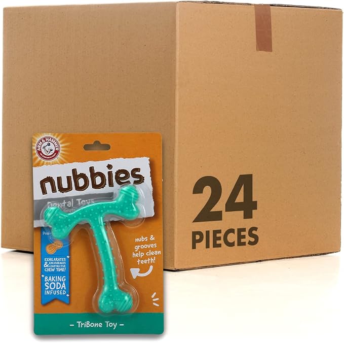 Arm & Hammer Nubbies T-Bone Dental Dog Chew Toy by ArmHammer