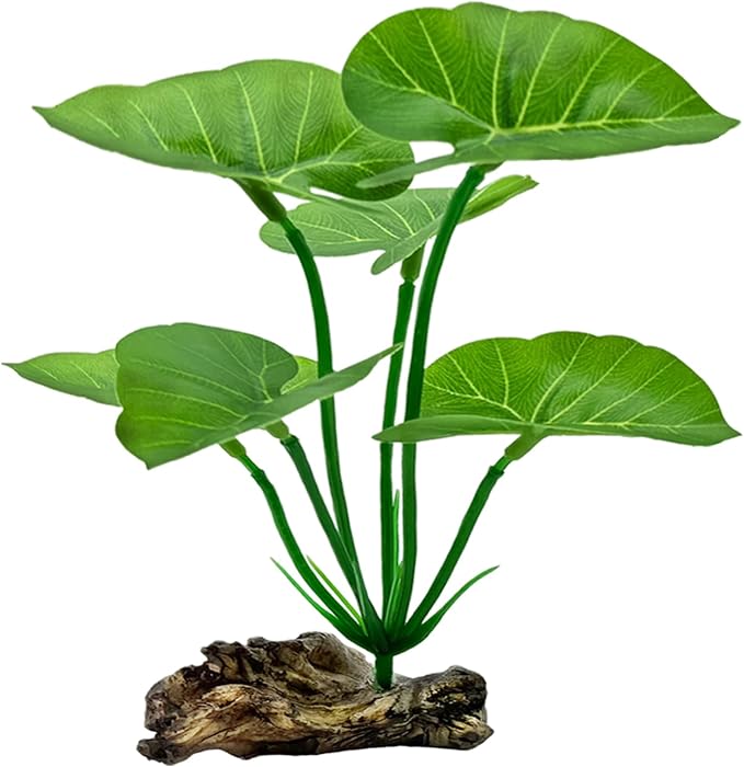 Silk Aquarium Plants Betta Fish Tanks Decor 6-in Soft Aquarium Decorations Fish by UreverFins