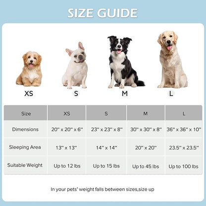 JOEJOY Donut Dog Bed Medium Size Dog, Cute Round Calming Pet Bed - Image 5