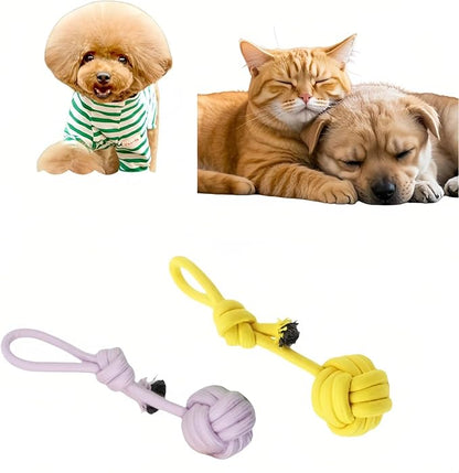 CandyColor Dog Cat Chew Rope Toy - 30cm Non-Toxic Dental Teething Toy - Image 2