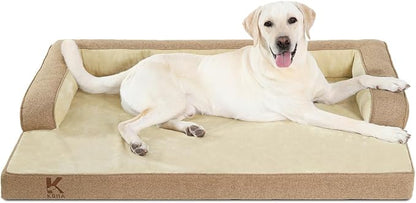 KSIIA Washable Dog Bed XXL Senior Dog, Orthopedic Warm Soft Pet Sofa Waterproof by KSIIAPetProducts