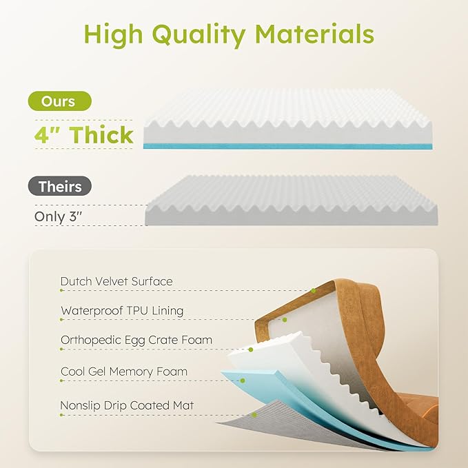 XXL Dog Bed for Extra Large Dogs, Giant Orthopedic Dog Bed - Image 3