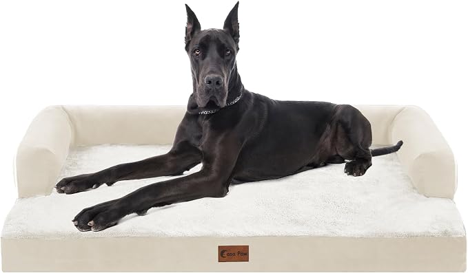 Orthopedic XXL Dog Beds, Waterproof Egg Crate Foam Big Pet Bed by CasaPaw