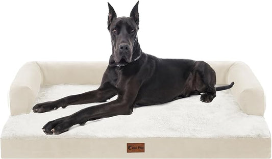 Orthopedic XXL Dog Beds, Waterproof Egg Crate Foam Big Pet Bed by CasaPaw