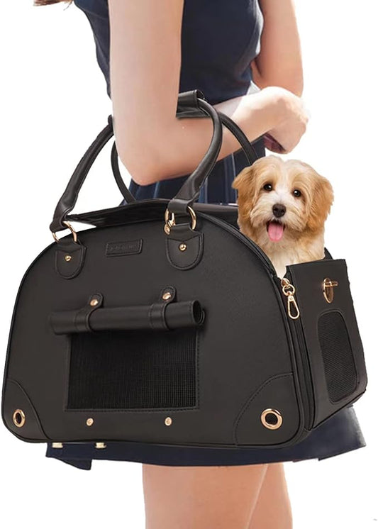 Foldable Premium PU Leather Dog Purse by WelcomeToJohomviin