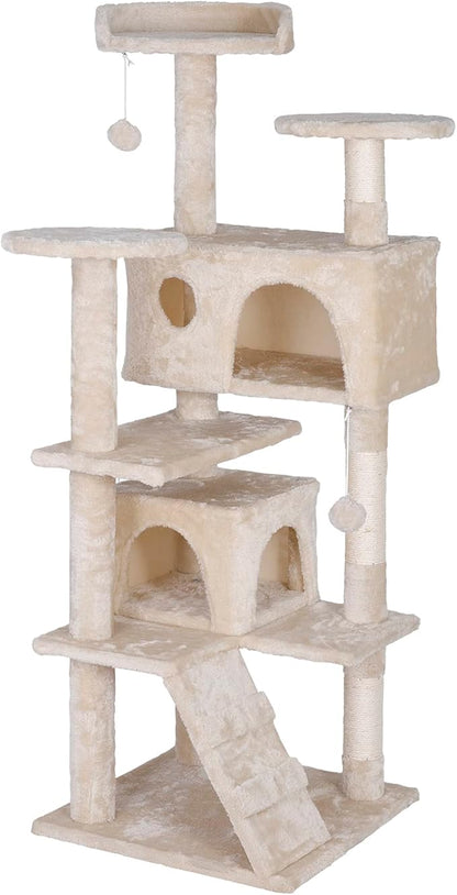Premium Cat Tree 54-Inch Tall, Large Cat Condo Furniture by Unknown
