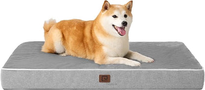 EHEYCIGA Waterproof Dog Bed Orthopedic 35"x23", Memory Foam Pet Bed by EHEYCIGA