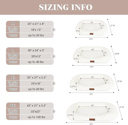 Washable Dog Bed for Medium Dogs – Soft Plush Calming Puppy Bed - Image 5