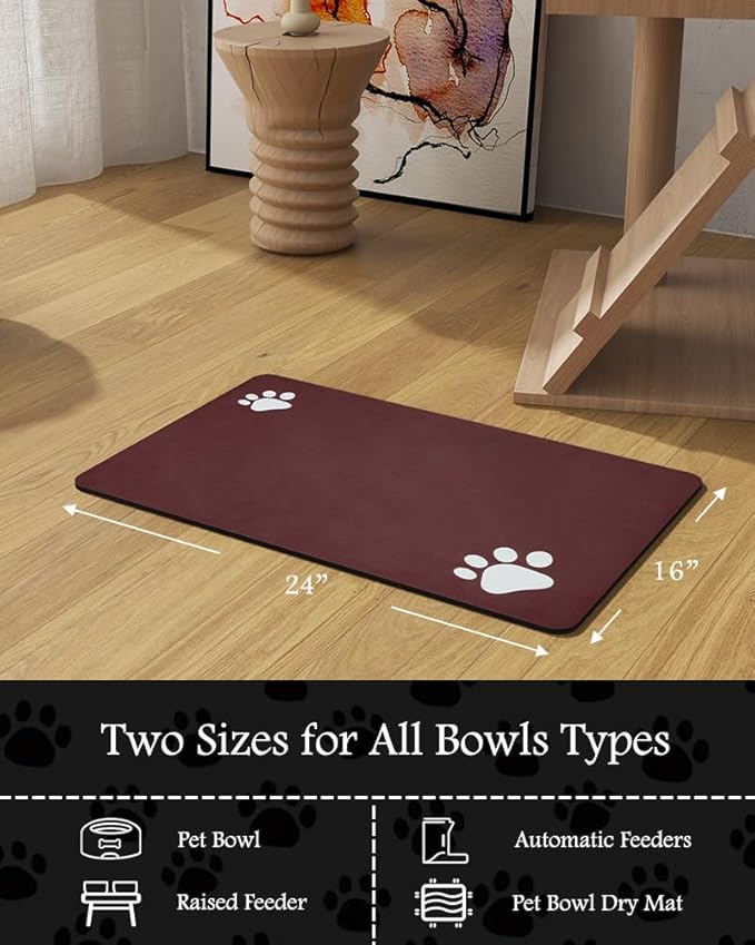 Pet Feeding Mat-Absorbent Dog Mat - Image 7