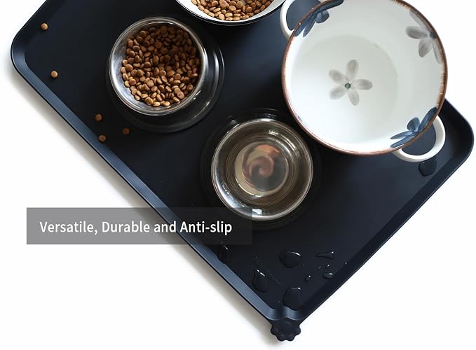 Hoki Found Large Silicone Pet Food Mats Tray - Image 4