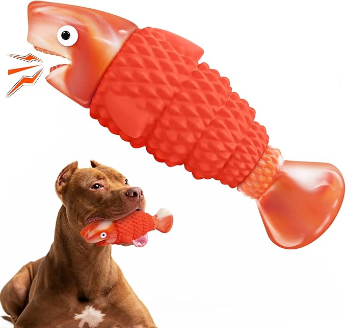 Indestructible Dog Toys for Aggressive Chewers Large Breeds, Durable Squeaky by BoYoYo