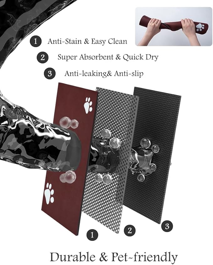 Pet Feeding Mat-Absorbent Dog Mat - Image 6