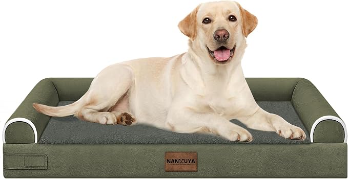 Large Dog Bed Orthopedic Washable: Beds Bolster XL Bed Large Big Dogs Egg Crate by Nanuya