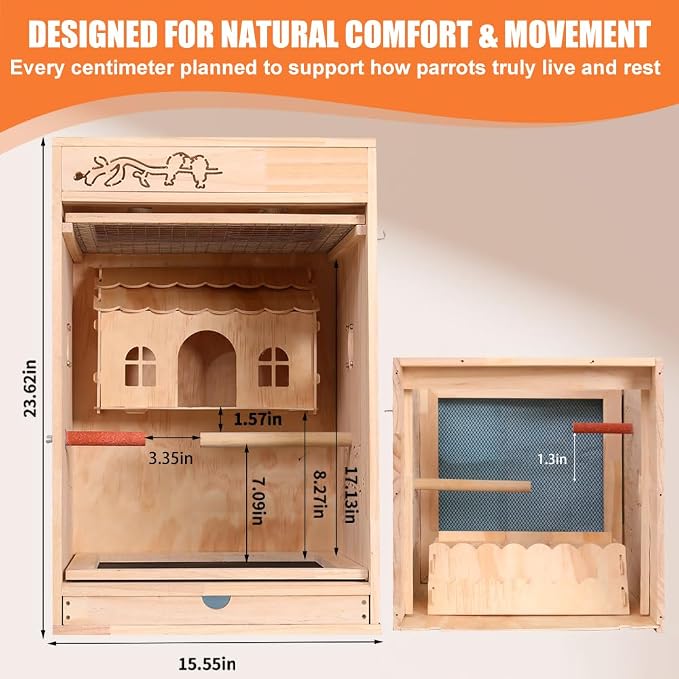 Large Bird Cage with Heater and Thermosta, Bird House Incubator, Bird Nesting - Image 3