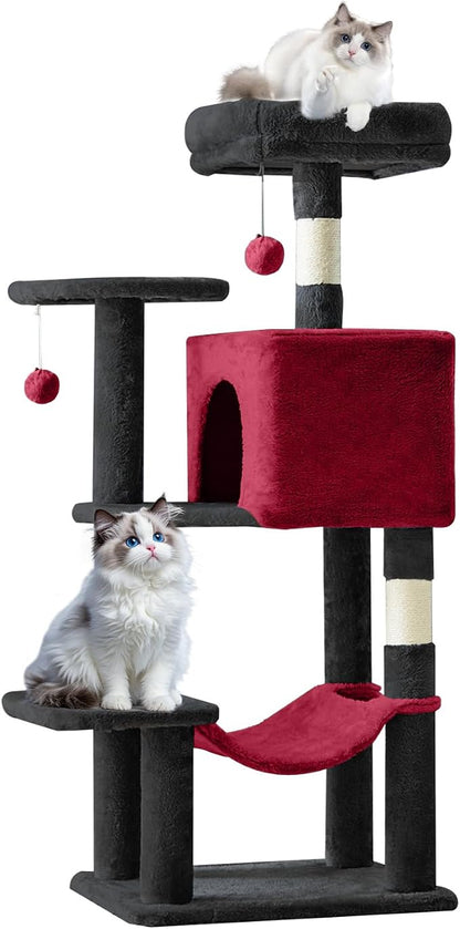 Sweetcrispy 44 Inch Cat Tree Tower, Cat Climbing Tower - Image 7