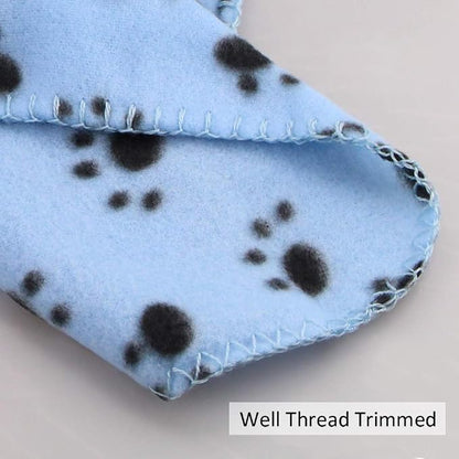 Comsmart Dog Blankets for Small Dogs, 6 Pack Puppy Blanket Cute Paw Print Pet - Image 3