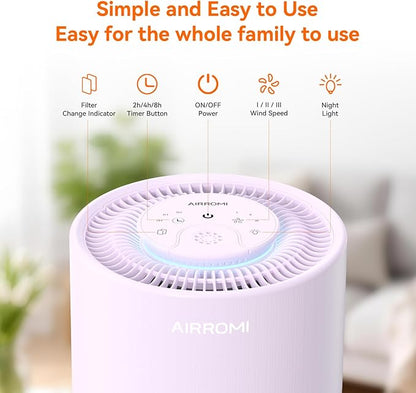 AIRROMI Air Purifier for Bedroom - Image 3