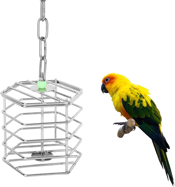 Stainless Steel Bird Suet Feeder Cage - Image 4
