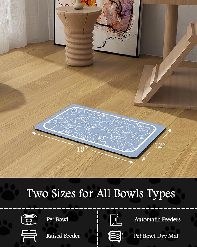 Pet Feeding Mat-Absorbent Dog Mat - Image 7