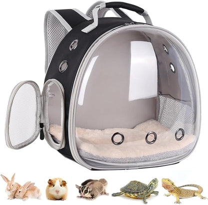Portable Small Animal Backpack Travel Breathable Pet Carrier Bag Cages by LightUpYourPetsLife