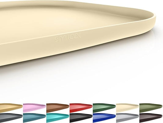 Silicone Pet Feeding Mat with Raised Edge by smilool