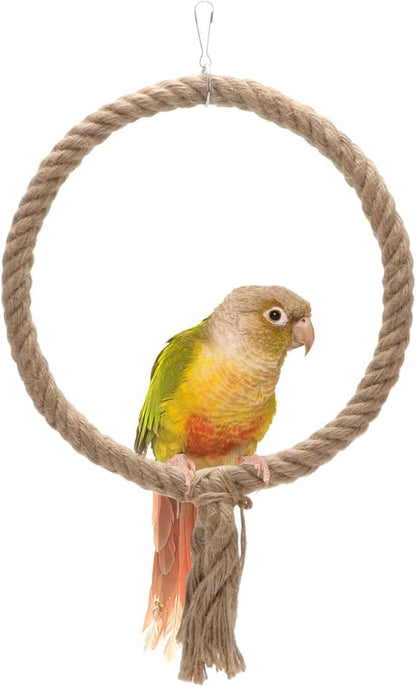 Bird Rope Swing Toy Parrot Climbing Perch Stand by Wontee