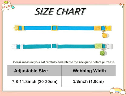 Elastic Cat Collar 2 Pack of Safety Quick Release Cat Collars - Image 6