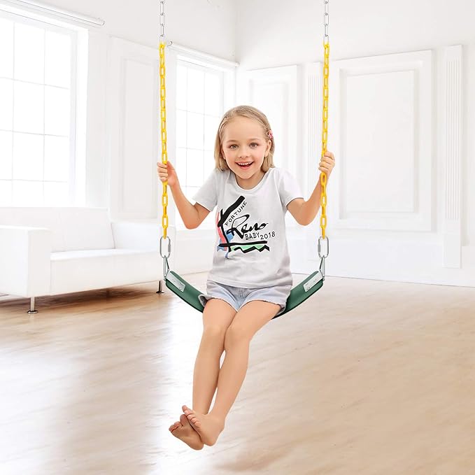 AGPTEK Swing Set, Seat with 66 Inch Anti-Rust Chains Thermoplastic Coated - Image 9